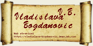 Vladislava Bogdanović vizit kartica